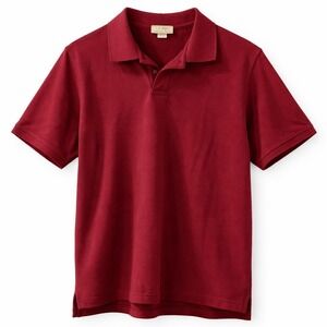 Vintage Era LL Bean Double L Polo Shirt Mens Large Burgundy Short Sleeve